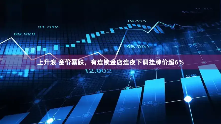 上升浪 金价暴跌，有连锁金店连夜下调挂牌价超6%