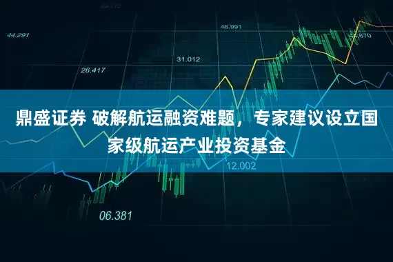 鼎盛证券 破解航运融资难题，专家建议设立国家级航运产业投资基金